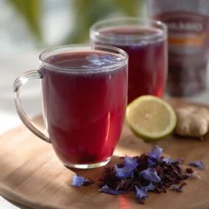 Brazilian Mounjaro recipe detox drink with lemon and hibiscus