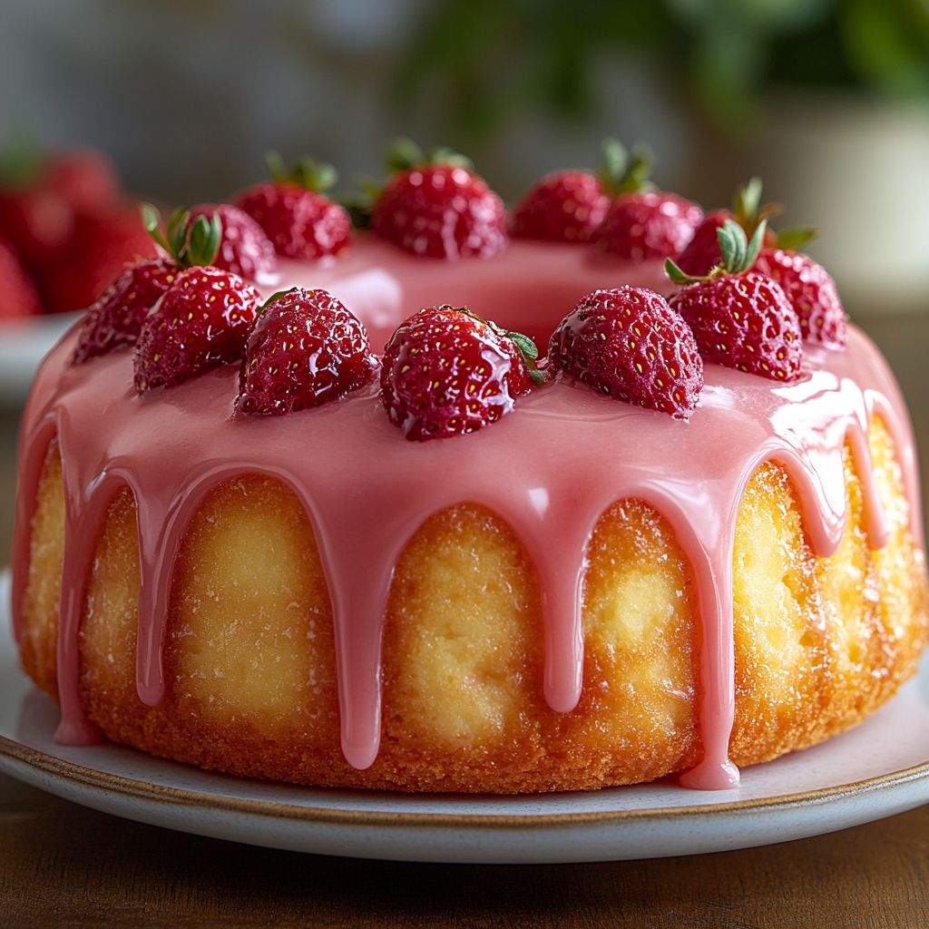 Strawberry Pineapple Pound Cake: A Moist and Fruity Dessert Favorite 4 saskdev 98455 A golden ring shaped pound cake wrapped in a si d3abb8a1 920c 42bc b116 cd1accdf0dba 2