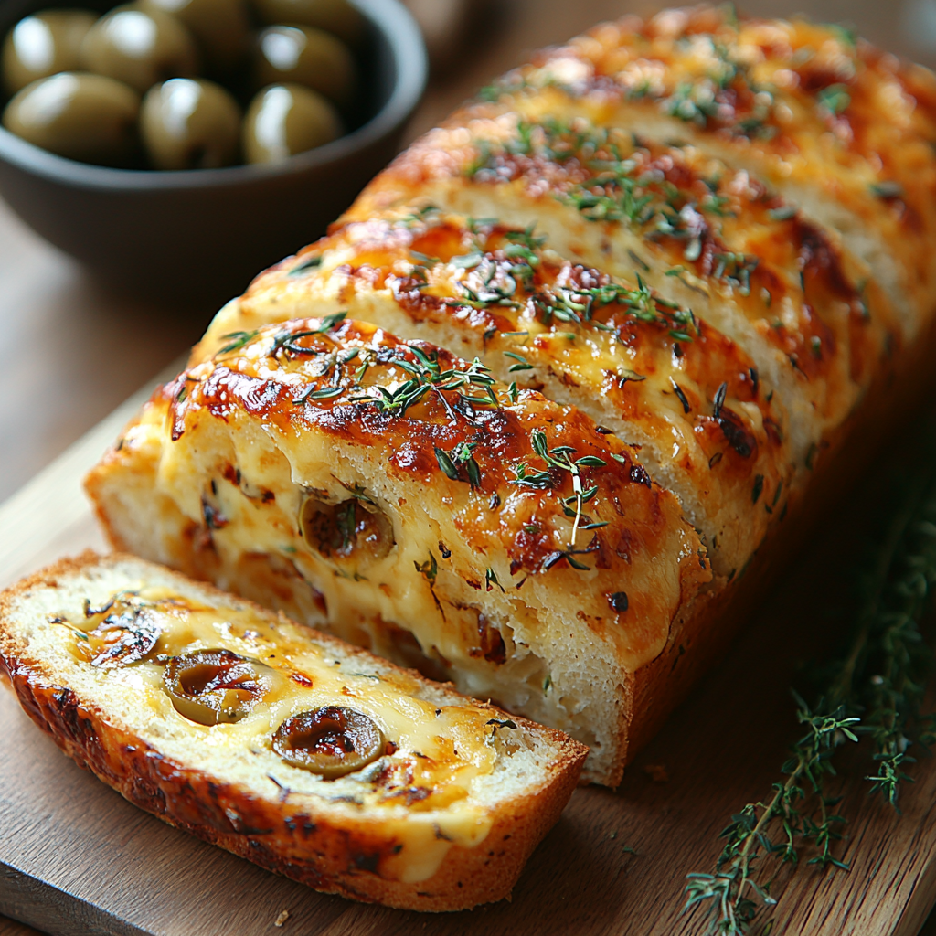 saskdev 98455 A golden rustic loaf of cheese and olive quick c6dad2a3 0f0e 4b13 9df1 b2e348177189 3