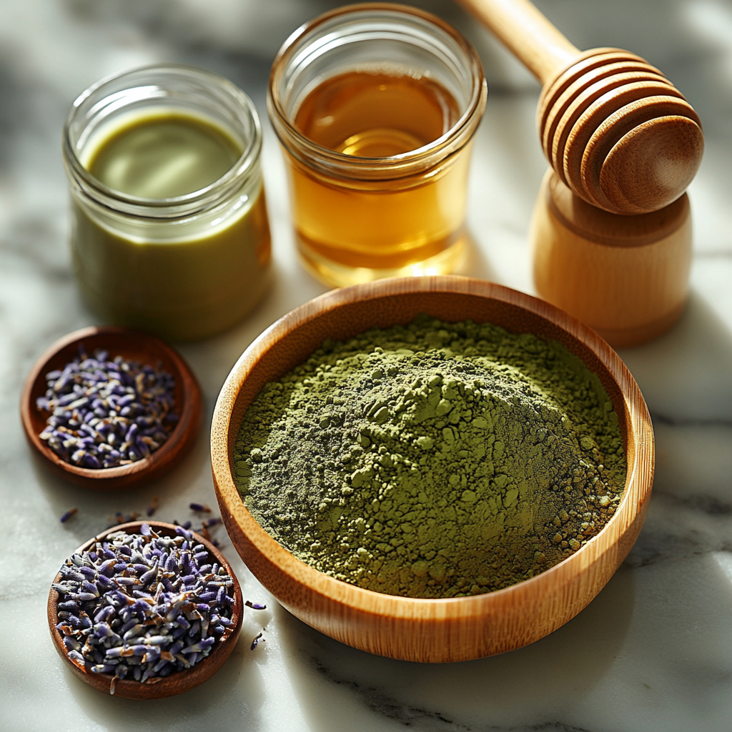 Lavender Matcha Latte Recipe – The Ultimate Guide to a Calming & Energizing Drink 3 saskdev 98455 A high resolution close up of a neatly arranged a7be0eba a839 47b8 93fc cc6abfbebca4 0