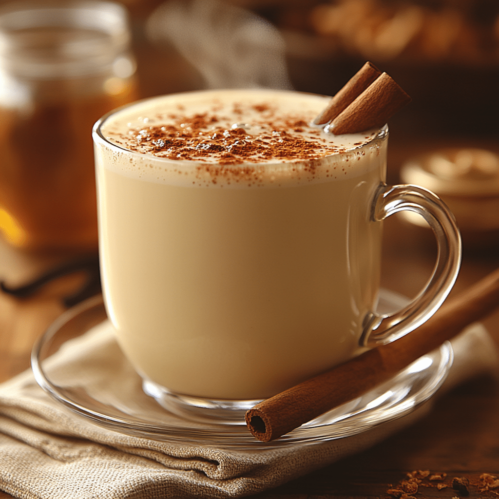 saskdev 98455 A steaming cup of vanilla cinnamon milk tea sit 4b2b9f45 5bd3 44eb 97d2 e226a5b3701a 1