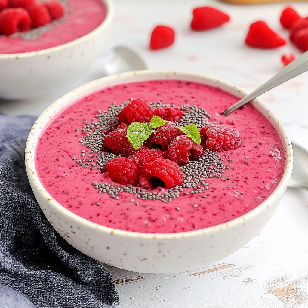Raspberry Smoothie Bowl – The Delicious & Healthy Breakfast You’ll Love 4 saskdev 98455 httpss.mj .rungr cujhKTWY Close up amateur photo 5b0dbdda ace9 4572 b093 ea7b93a5bb31 1