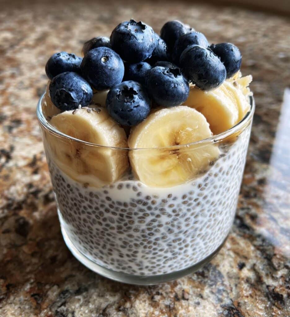 4-Ingredient Kefir Chia Seed Pudding