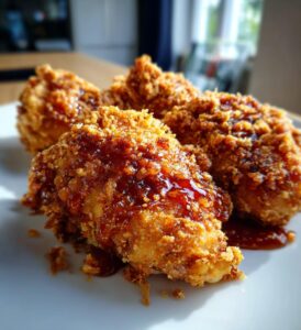 Baked Crunchy Hot Honey Chicken