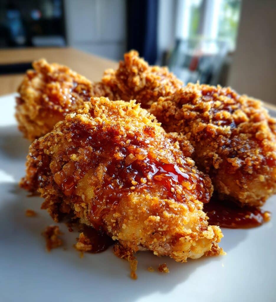 Baked Crunchy Hot Honey Chicken