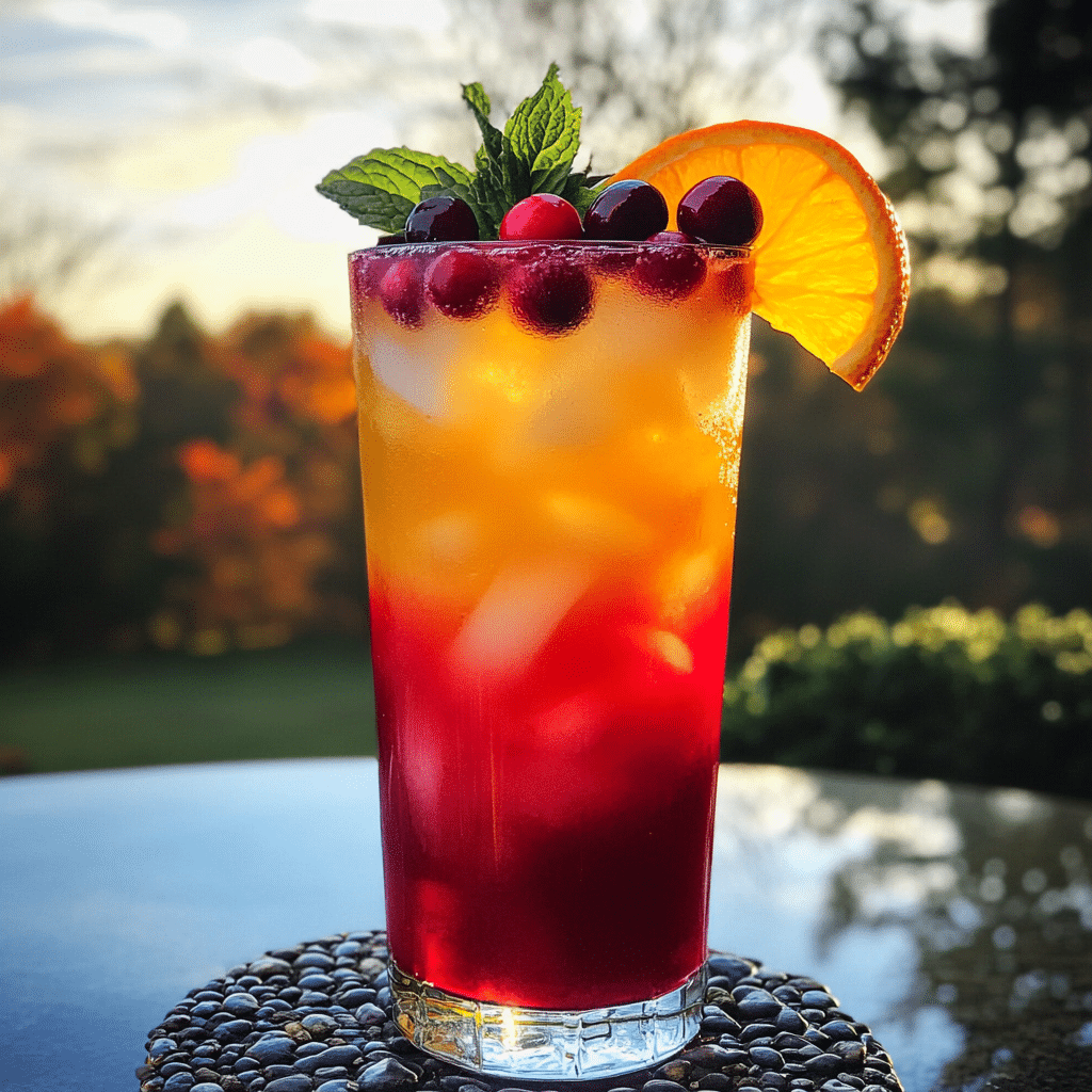 Cranberry Sunrise Mocktail