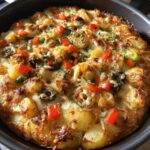 Crispy smashed potatoes Pizza