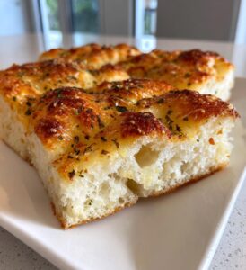 Garlic Parmesan Focaccia Bread