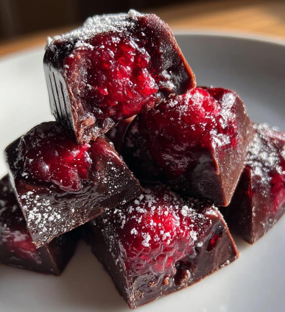 Raspberry Chocolate Molded Candies