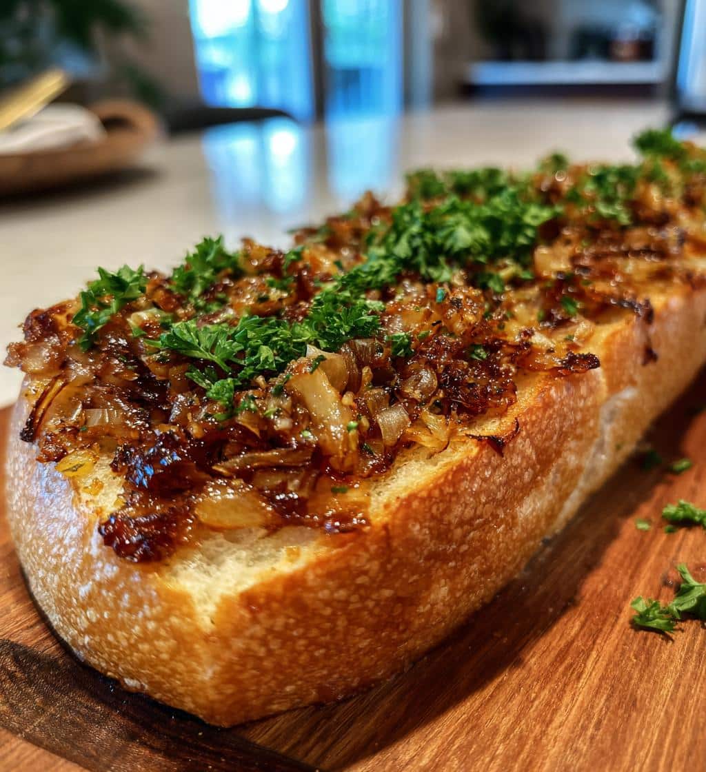 Roasted Onion Garlic Bread - detail 1