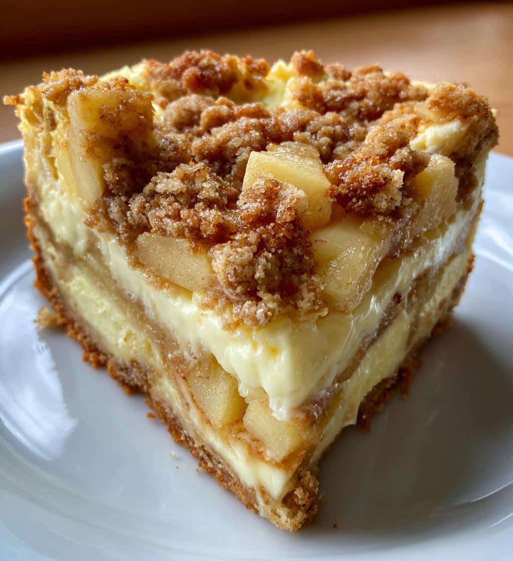 apple crumble cheesecake - detail 1