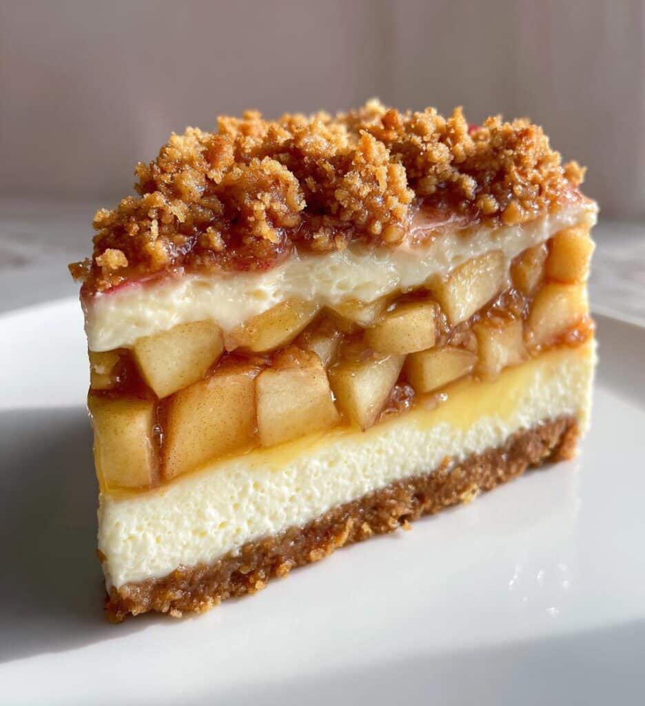 apple crumble cheesecake
