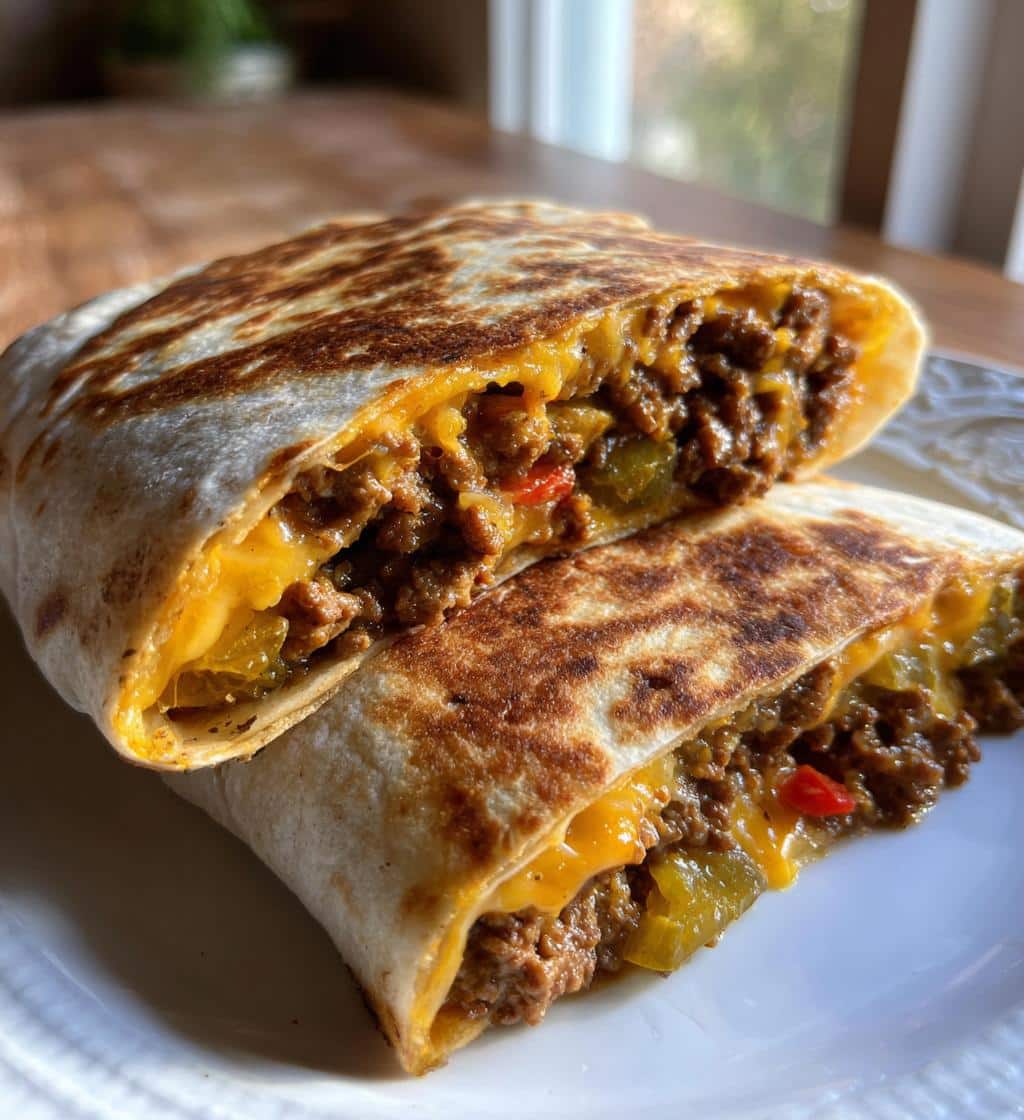 cheeseburger wraps - detail 1