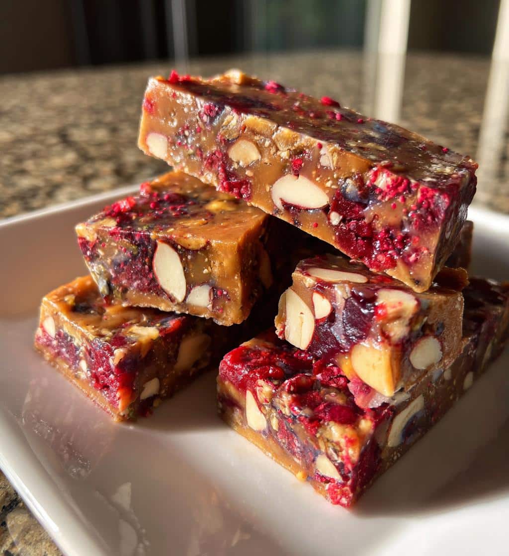 Comforting Peanut Protein and Raspberry Date Bark Recipe