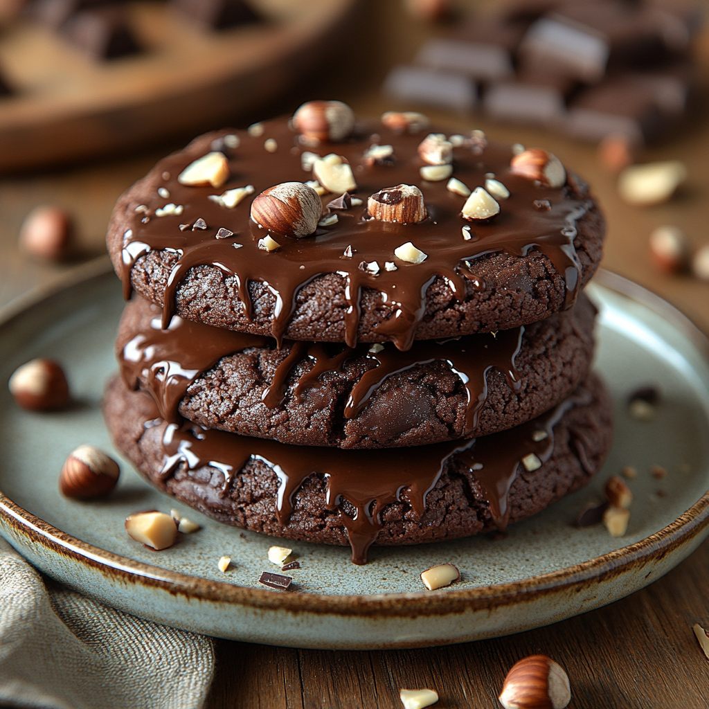 Chocolate Hazelnut Crunch Cookies: A Sweet and Irresistible Treat 3 saskdev 98455 Rustic chocolate hazelnut crunch cookies stacke 70dde201 43c2 469e b79d ddb7fb805fa1 3
