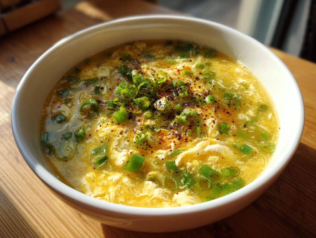 Egg Drop Soup Recipe With Green Onions