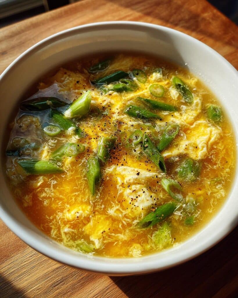 Egg Drop Soup Recipe With Green Onions