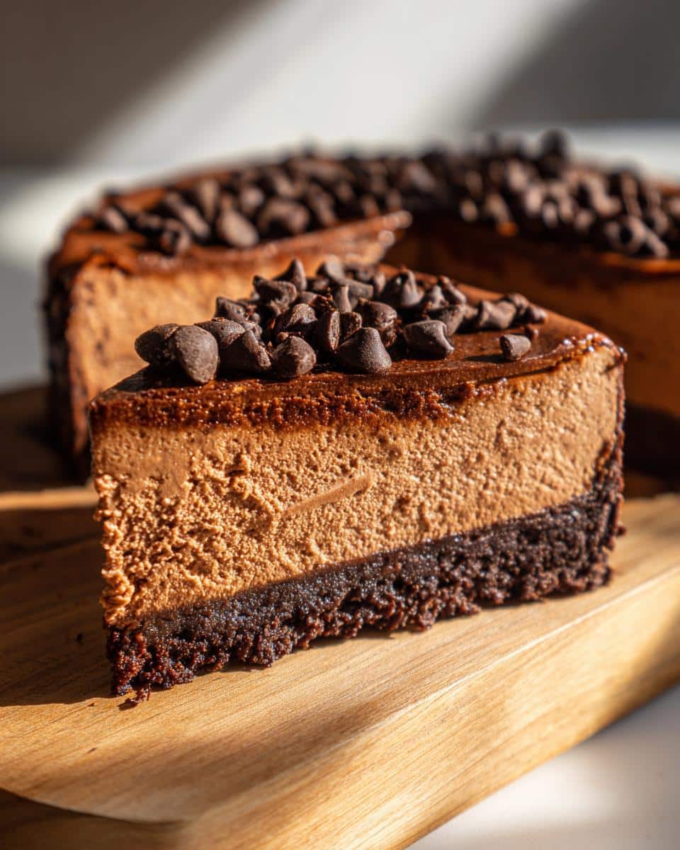 MINI MOCHA BROWNIE CHOCOLATE BASQUE CHEESECAKE Bliss