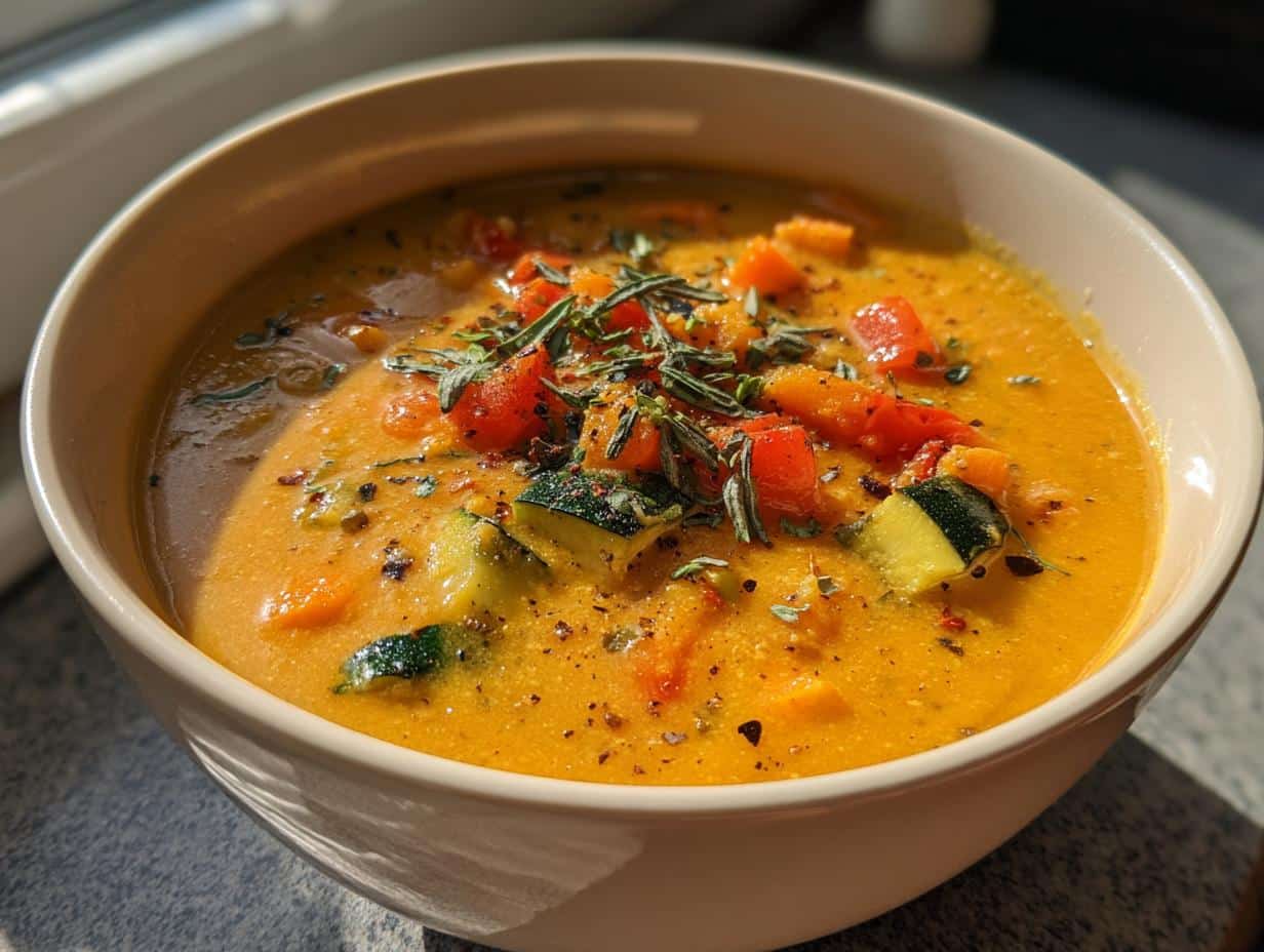Roasted Vegetable Soup - detail 1